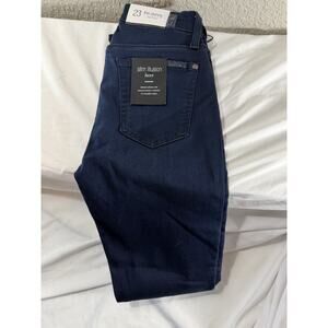 7 For All Mankind High Waist, Raw Hem Ankle, Super Skinny, Sz 23, NWT, $165 MSRP